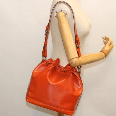 Pre-owned Louis Vuitton Noé Orange Leather Shoulder Bag ()