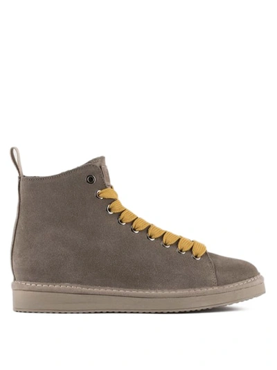 Shop Pànchic Polish Beige Ankle Boots In Grey