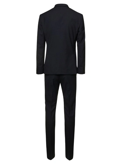 Shop Reveres 1949 Single-breasted Suit In Black Wool Blend