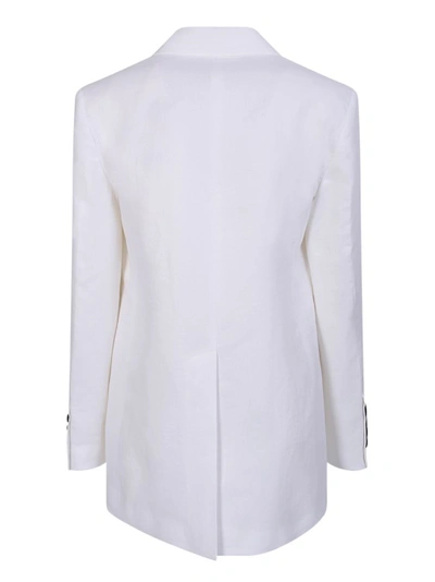Shop Blanca Vita White Single-breasted Jacket