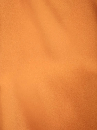 Shop Blanca Vita Rust Asymmetrical Blouse In Orange