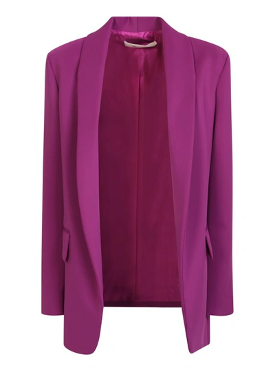 Shop Blanca Vita Purple Blazer With Shawl Lapel In Pink