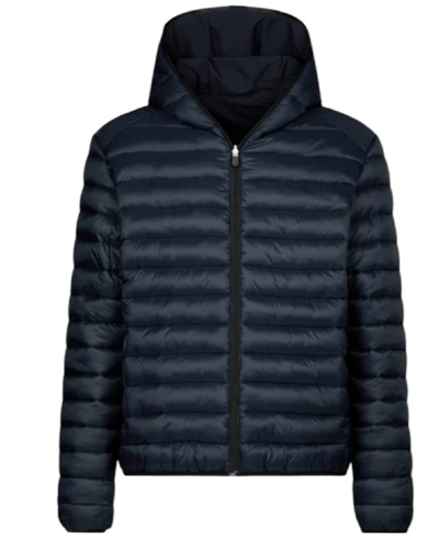 Shop Save The Duck Reversible Quilted Jacket In Black