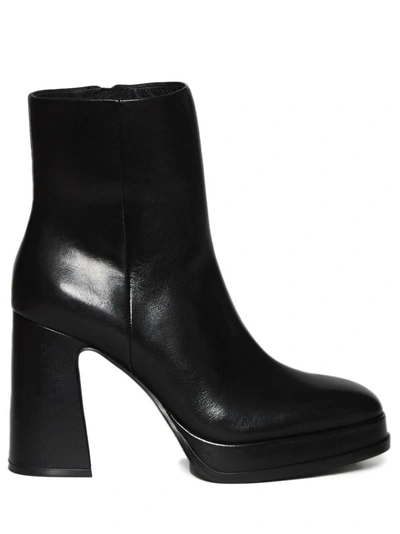 Shop Ash Alyx Ankle Boot In Black Leather