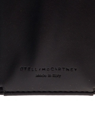 Shop Stella Mccartney Trifold Wallet Eco Shaggy Deer In Black