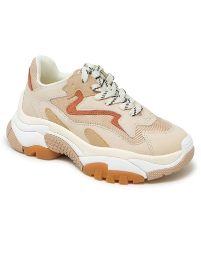 Shop Ash Beige Leather Addict Sneakers In Neutrals