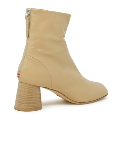 Shop Halmanera Dani26 Desert Leather Glaze Ankle Boots In Neutrals