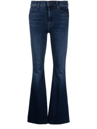 Shop Mother Blue Cotton/polyester Jeans