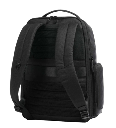 Shop Piquadro Black Recycled Polyester 15" Laptop Backpack