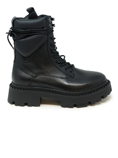 Shop Ash Black Leather Gotta Ankle Boots