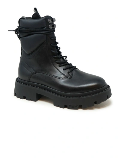 Shop Ash Black Leather Gotta Ankle Boots