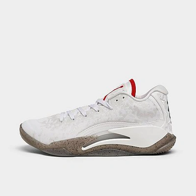 Shop Nike Jordan Big Kids' Jordan Zion 3 Basketball Shoes In White/university Red/cement Grey