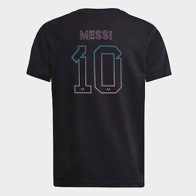 Shop Adidas Originals Adidas Kids' Messi Name And Number T-shirt In Black