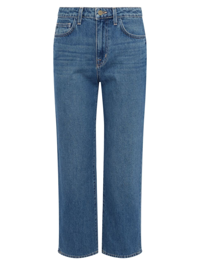 Shop L Agence Women's June Crop Wide-leg Jeans In Bristol