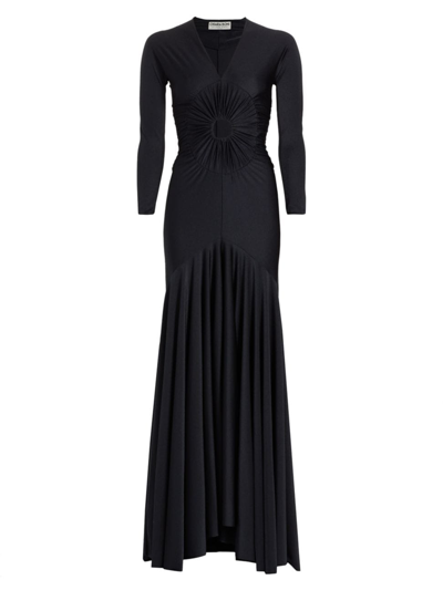 Shop Chiara Boni La Petite Robe Women's Ottoda Cut-out Maxi Dress In Black