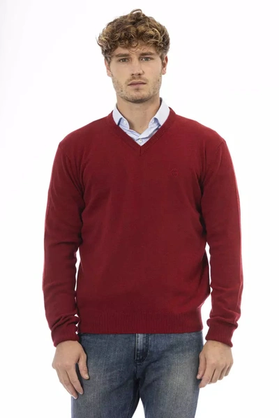 Shop Sergio Tacchini Red Wool Sweater