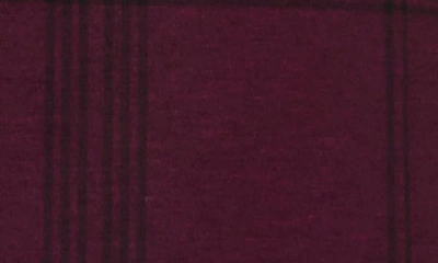 Halogen Windowpane Plaid Topper Coat In Grape Wine