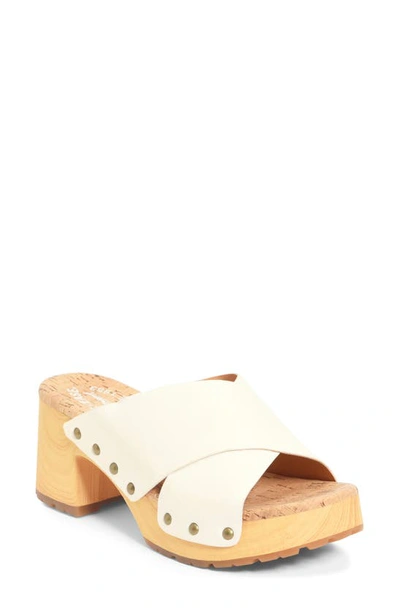 Shop Kork-ease ® Tatum Slide Sandal In Cream Leather