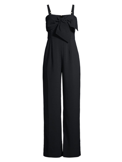 Shop Lilly Pulitzer Women's Kavia Bow Jumpsuit In Onyx