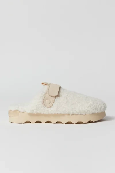 Shop Sorel Viibe Cozy Clog In Neutral, Women's At Urban Outfitters