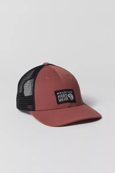 Shop Mountain Hardwear Mountain Hardware Logo Trucker Hat In Rust, Men's At Urban Outfitters