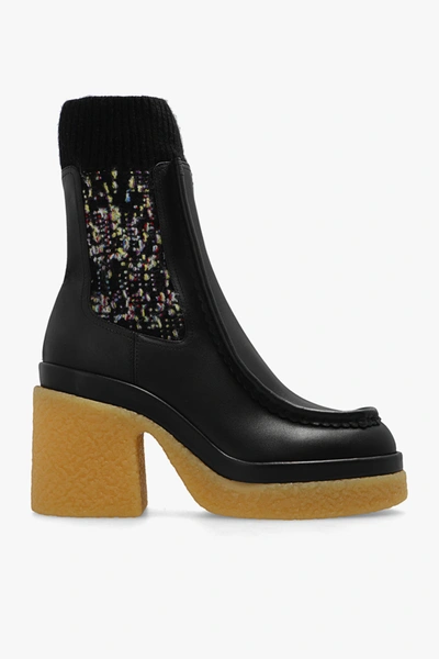 Shop Chloé Black ‘jamie' Heeled Ankle Boots In New
