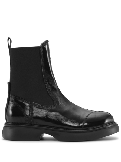 Shop Ganni Black Everyday Chelsea Boots