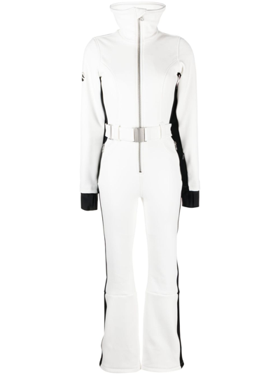 Shop Cordova White And Black Otb Logo-patch Belted Ski Suit