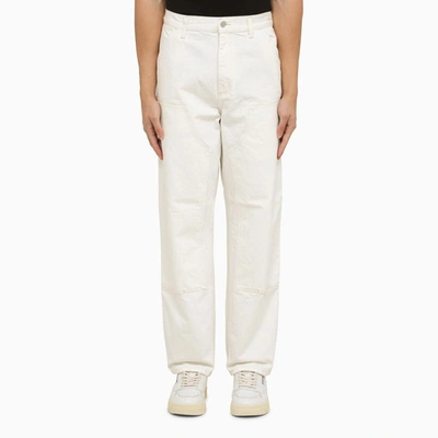 Shop Carhartt Wip Double Knee Pant In White