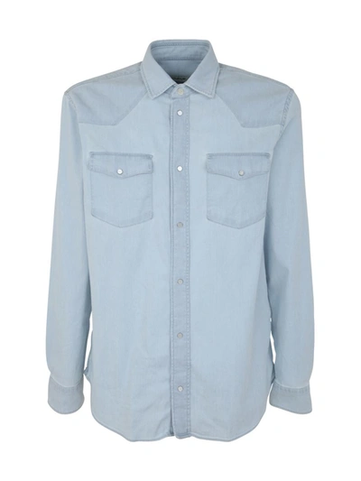 Shop Dondup Denim Shirt Clothing In Blue
