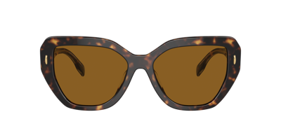 Tory Burch Woman Sunglass Ty7194u In Solid Dark Brown Polar