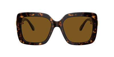 Shop Swarovski Woman Sunglasses Sk6001 In Polarized Brown