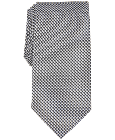 Shop Michael Kors Men's Caron Houndstooth Tie In Black
