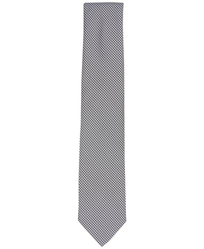 Shop Michael Kors Men's Caron Houndstooth Tie In Black