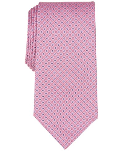 Shop Michael Kors Men's Erwin Mini-geo Tie In Rose