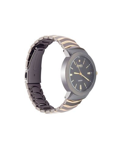 Jones New York Men's Analog Two Tone Metal Bracelet Watch 42mm In Two-tone