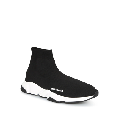 Balenciaga Speed 2.0 Logo-print Glittered Stretch-knit High-top Sneakers