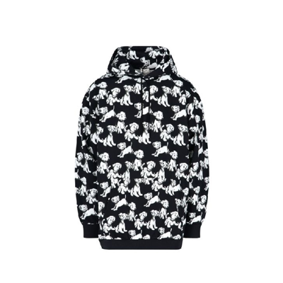 Shop Celine Hooded Printed Dogs Sweatshirt