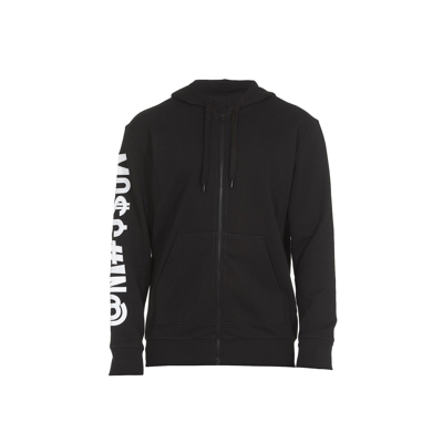 Shop Moschino Couture Couture Cotton Zip Up Sweatshirt