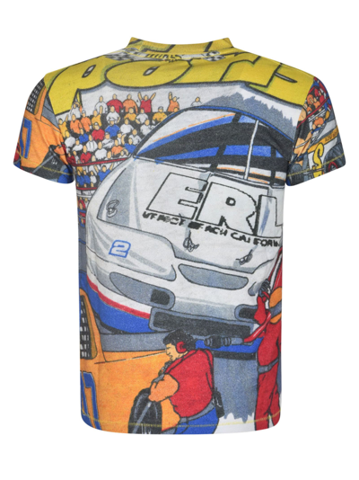 Shop Erl Cartoon Printed T-shirt In Allover