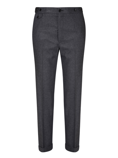 Shop Dolce & Gabbana Re-edition Anthracite Gray Trousers In Grey
