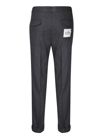 Shop Dolce & Gabbana Re-edition Anthracite Gray Trousers In Grey