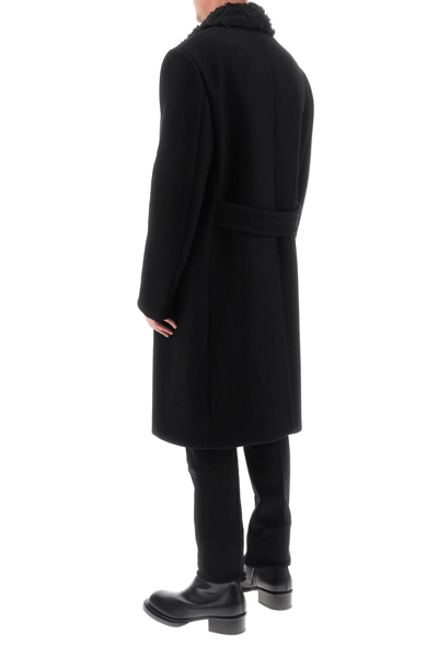 Shop Lanvin Wool Oversize Coat In Black (black)