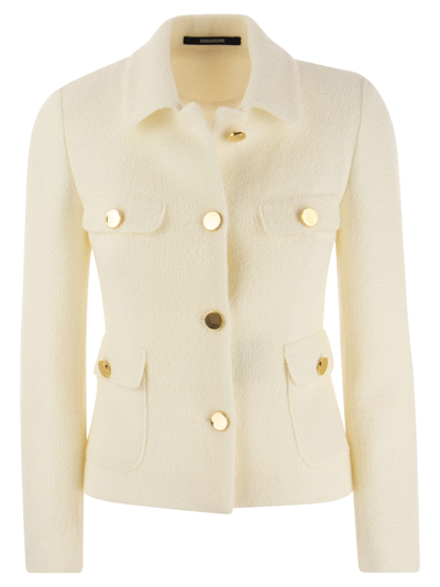 Shop Tagliatore Jacket India In Latte