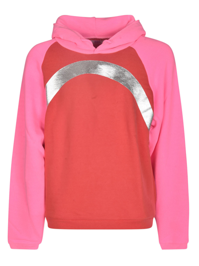 Shop Erl Color-block Hoodie In Pink