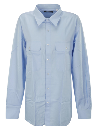 Made In Tomboy Relaxed Fit Long Sleeve Shirt In Blue
