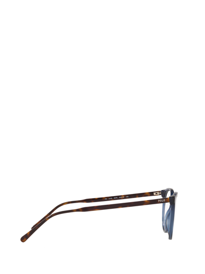 Shop Polo Ralph Lauren Ph2193 Shiny Transparent Blue Glasses