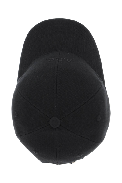 Shop Apc Charlie Baseball Cap In Noir (black)