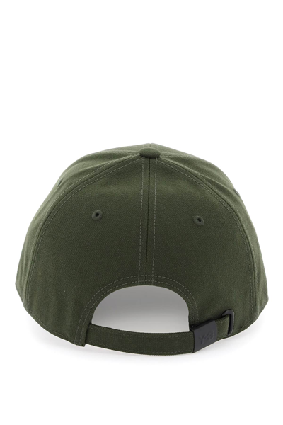 Shop Y-3 Baseball Cap With Logo Embroidery In Night Cargo (green)