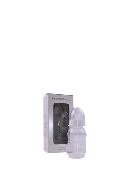 Shop Emporio Armani Small Bottle With Logo Print In White